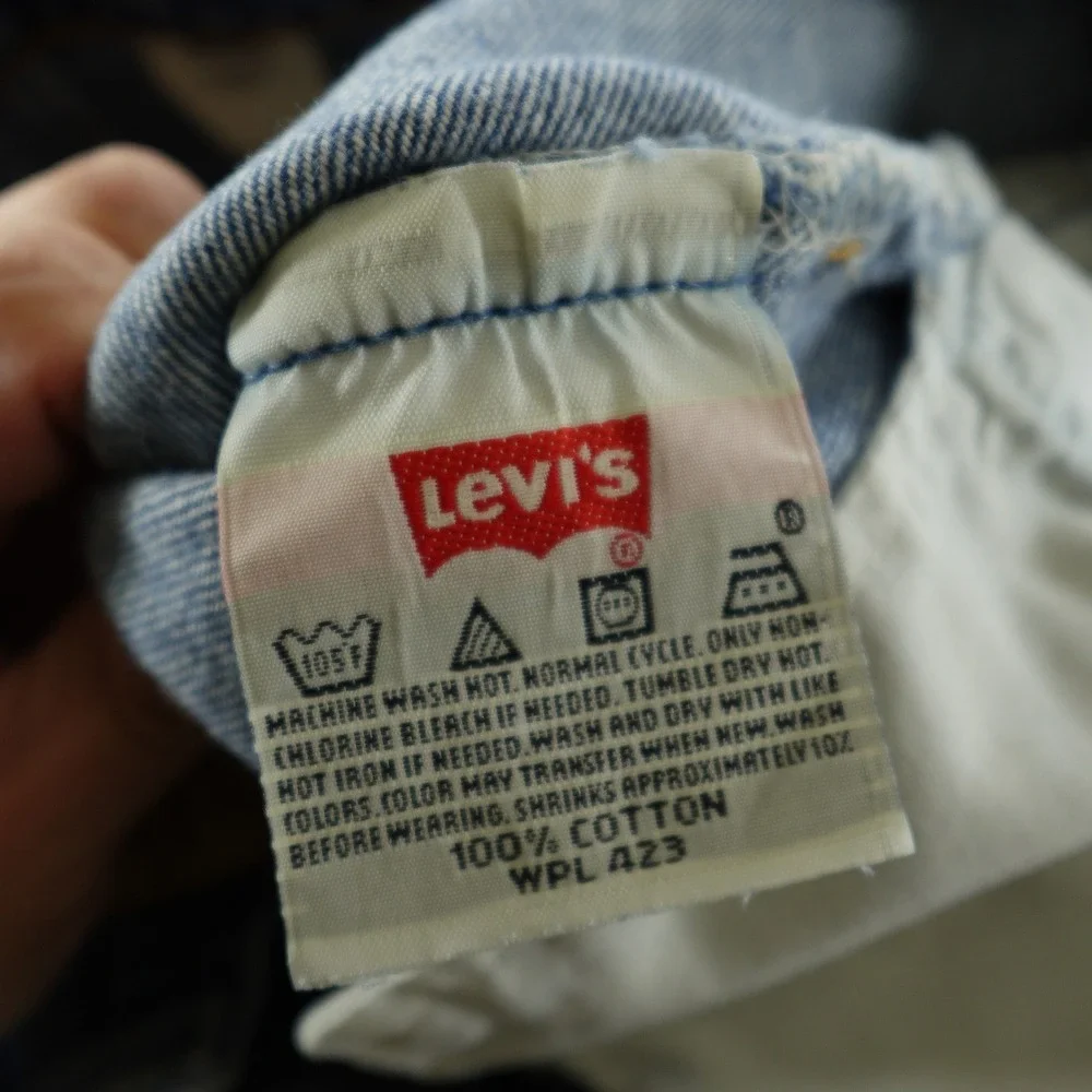Vintage Levi's 501 Jeans Mens 33x36 Blue Straight Leg Button Fly Denim Classic